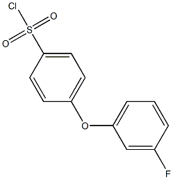 4-(3-fluorophenoxy)benzene-1-sulfonyl chloride 化学構造式