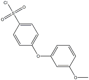 4-(3-methoxyphenoxy)benzene-1-sulfonyl chloride 化学構造式