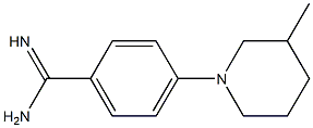 4-(3-methylpiperidin-1-yl)benzene-1-carboximidamide 结构式