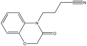 4-(3-oxo-2,3-dihydro-4H-1,4-benzoxazin-4-yl)butanenitrile,,结构式