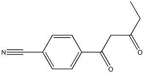 4-(3-oxopentanoyl)benzonitrile 化学構造式