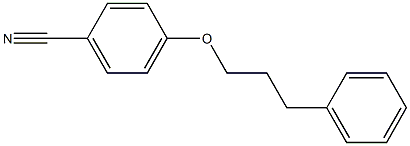 4-(3-phenylpropoxy)benzonitrile 化学構造式