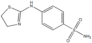 4-(4,5-dihydro-1,3-thiazol-2-ylamino)benzene-1-sulfonamide,,结构式