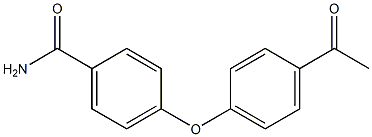 4-(4-acetylphenoxy)benzamide Structure