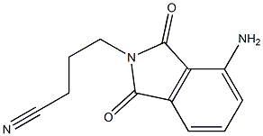 4-(4-amino-1,3-dioxo-2,3-dihydro-1H-isoindol-2-yl)butanenitrile Structure