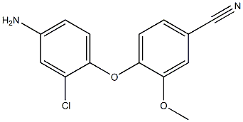 4-(4-amino-2-chlorophenoxy)-3-methoxybenzonitrile Structure