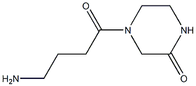 4-(4-aminobutanoyl)piperazin-2-one Structure