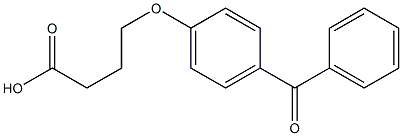 4-(4-benzoylphenoxy)butanoic acid Structure