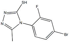 4-(4-bromo-2-fluorophenyl)-5-methyl-4H-1,2,4-triazole-3-thiol Structure