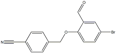 4-(4-bromo-2-formylphenoxymethyl)benzonitrile Structure