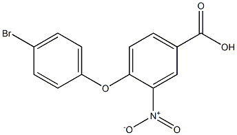 4-(4-bromophenoxy)-3-nitrobenzoic acid Structure