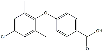 4-(4-chloro-2,6-dimethylphenoxy)benzoic acid,,结构式