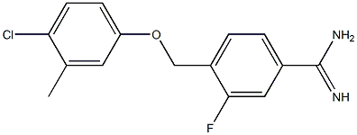 4-(4-chloro-3-methylphenoxymethyl)-3-fluorobenzene-1-carboximidamide
