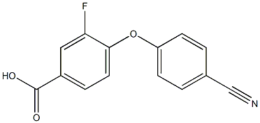 4-(4-cyanophenoxy)-3-fluorobenzoic acid Structure