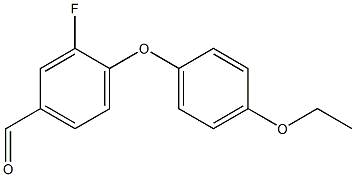 4-(4-ethoxyphenoxy)-3-fluorobenzaldehyde Structure