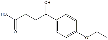 4-(4-ethoxyphenyl)-4-hydroxybutanoic acid 结构式