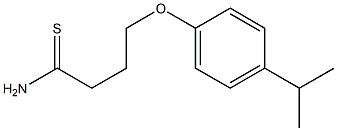 4-(4-isopropylphenoxy)butanethioamide 化学構造式