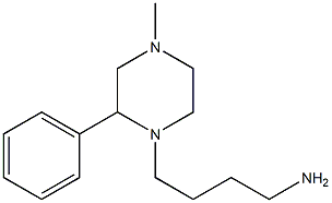 4-(4-methyl-2-phenylpiperazin-1-yl)butan-1-amine Structure