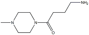 4-(4-methylpiperazin-1-yl)-4-oxobutan-1-amine,,结构式