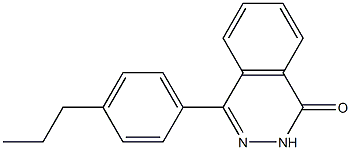 4-(4-propylphenyl)-1,2-dihydrophthalazin-1-one,,结构式