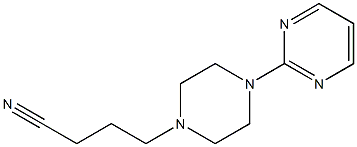 4-(4-pyrimidin-2-ylpiperazin-1-yl)butanenitrile 结构式