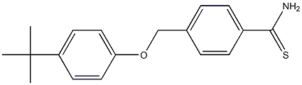 4-(4-tert-butylphenoxymethyl)benzene-1-carbothioamide,,结构式