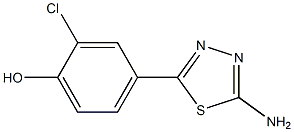 4-(5-amino-1,3,4-thiadiazol-2-yl)-2-chlorophenol Structure