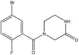 4-(5-bromo-2-fluorobenzoyl)piperazin-2-one Structure