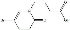 4-(5-bromo-2-oxo-1,2-dihydropyridin-1-yl)butanoic acid Structure