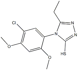 4-(5-chloro-2,4-dimethoxyphenyl)-5-ethyl-4H-1,2,4-triazole-3-thiol