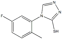 4-(5-fluoro-2-methylphenyl)-4H-1,2,4-triazole-3-thiol,,结构式
