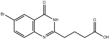 4-(6-bromo-4-oxo-3,4-dihydroquinazolin-2-yl)butanoic acid Structure