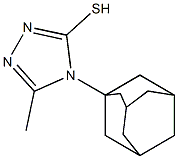 4-(adamantan-1-yl)-5-methyl-4H-1,2,4-triazole-3-thiol Struktur