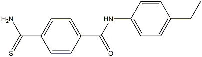 4-(aminocarbonothioyl)-N-(4-ethylphenyl)benzamide|