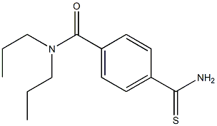 4-(aminocarbonothioyl)-N,N-dipropylbenzamide Structure