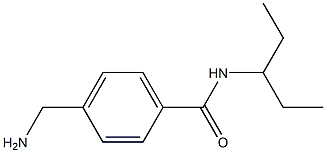 4-(aminomethyl)-N-(1-ethylpropyl)benzamide Struktur