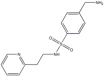 4-(aminomethyl)-N-(2-pyridin-2-ylethyl)benzenesulfonamide Structure