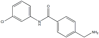 4-(aminomethyl)-N-(3-chlorophenyl)benzamide,1587496-04-5,结构式