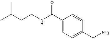 4-(aminomethyl)-N-(3-methylbutyl)benzamide 化学構造式