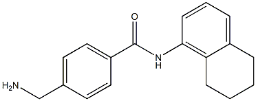 4-(aminomethyl)-N-(5,6,7,8-tetrahydronaphthalen-1-yl)benzamide 化学構造式