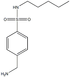 4-(aminomethyl)-N-pentylbenzene-1-sulfonamide Structure