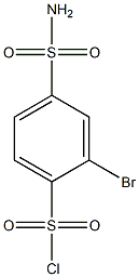 4-(aminosulfonyl)-2-bromobenzenesulfonyl chloride Structure
