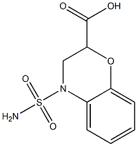 4-(aminosulfonyl)-3,4-dihydro-2H-1,4-benzoxazine-2-carboxylic acid|