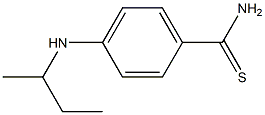 4-(butan-2-ylamino)benzene-1-carbothioamide Structure