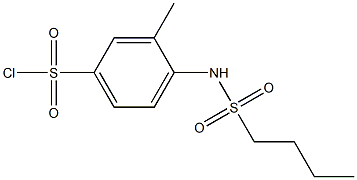 4-(butane-1-sulfonamido)-3-methylbenzene-1-sulfonyl chloride Structure