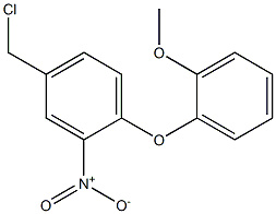 4-(chloromethyl)-1-(2-methoxyphenoxy)-2-nitrobenzene,,结构式