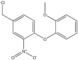 4-(chloromethyl)-1-(2-methoxyphenoxy)-2-nitrobenzene Structure