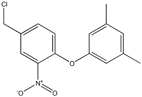 4-(chloromethyl)-1-(3,5-dimethylphenoxy)-2-nitrobenzene Struktur