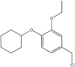 4-(chloromethyl)-1-(cyclohexyloxy)-2-ethoxybenzene Struktur