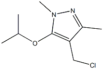 4-(chloromethyl)-1,3-dimethyl-5-(propan-2-yloxy)-1H-pyrazole 结构式